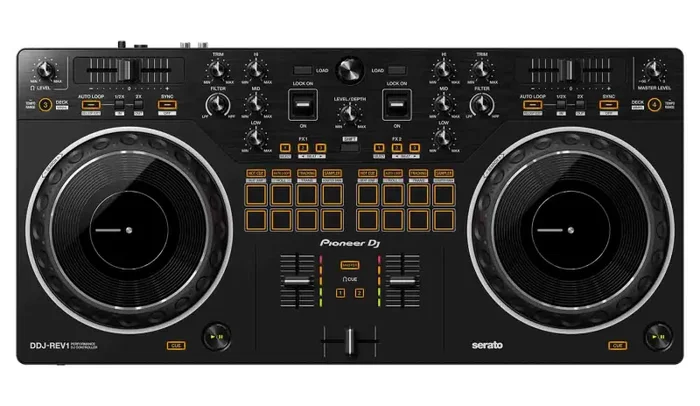 Pioneer DJ DDJ-REV1 Scratch-Style 2-Channel DJ Controller for Serato DJ Lite – Black