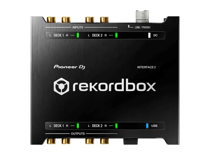 Pioneer DJ INTERFACE 2, 2-Channel Audio Interface for Rekordbox DVS