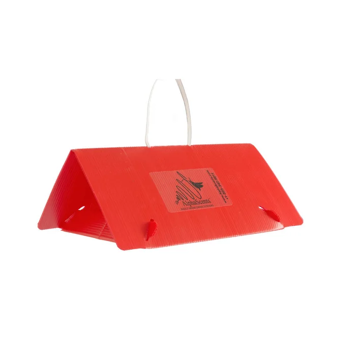 Plastic Delta Trap (Red) complete (includes sticky insert and hanger)