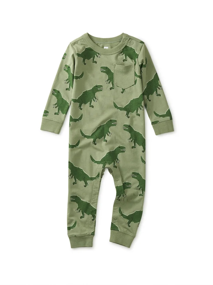 Pocket Baby Romper (Long Sleeve) – Stompy Dinos