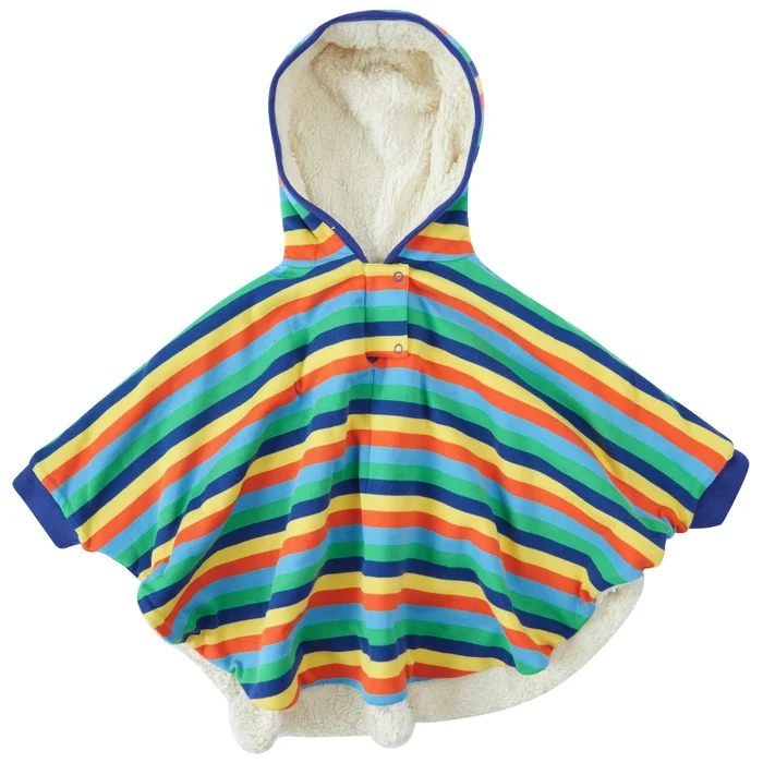 Poncho (Kids) – Rainbow Stripe