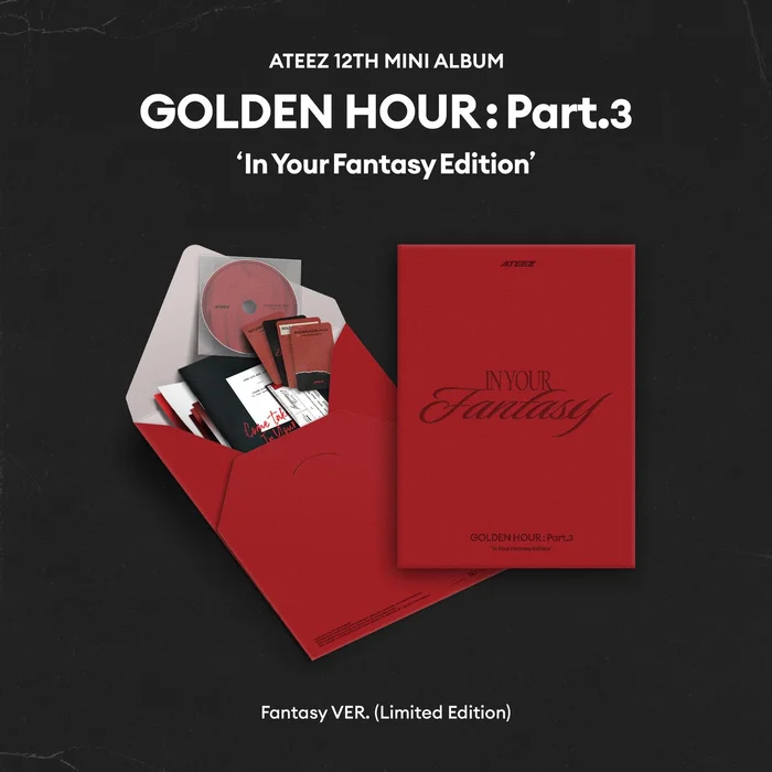 (PRE-ORDER) ATEEZ – 12TH MINI ALBUM [GOLDEN HOUR : PART.3 IN YOUR FANTASY EDITION] (LIMITED)]