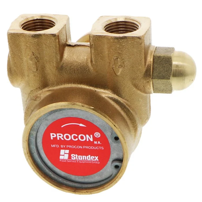 Procon Pump NSF Brass 125 GPH 3/8″ NPT – 225 psi PRV w/ .188″ Double Flat Drive (Clamp-on)