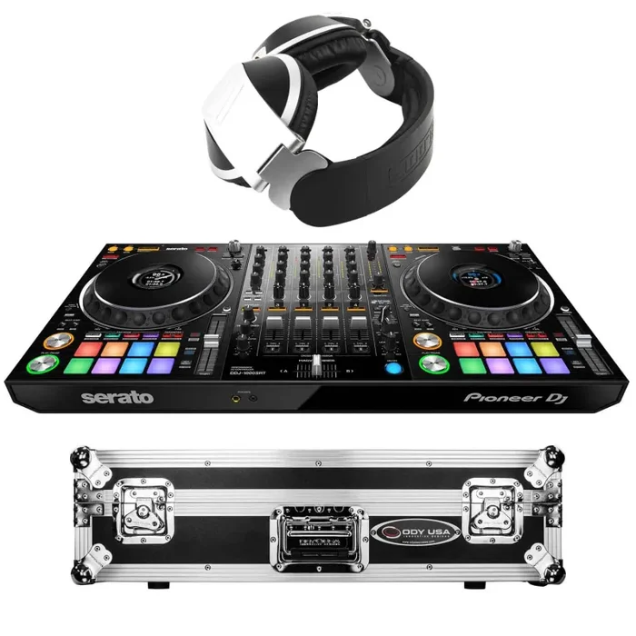 Professional DJ Package DDJ1000-SRT DJ Controller with Hard Case and Headphones