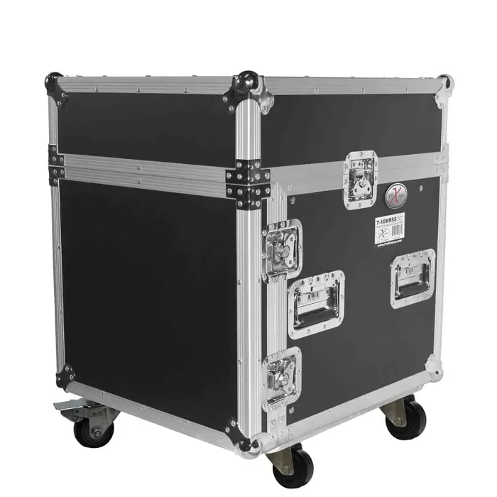 ProX T-10MRLT 10U Rack x 10U Top Mixer DJ Combo Flight Case with Laptop Shelf and Casters Online