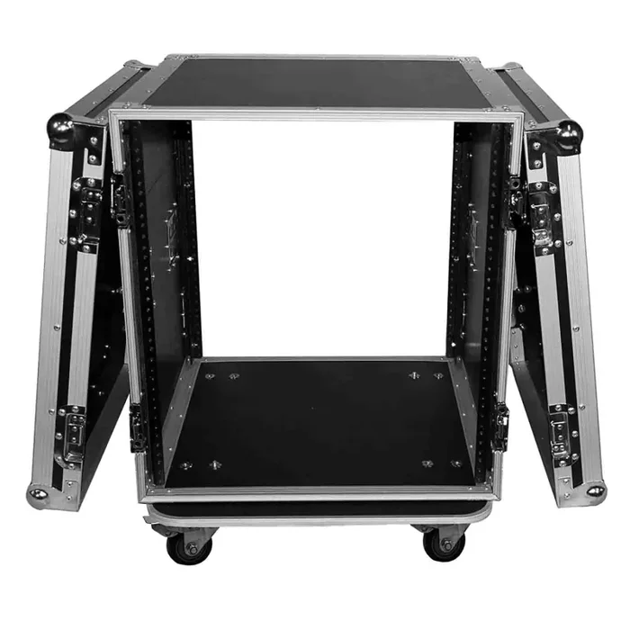 ProX T-12RSS, 12U Space Amp Rack Mount ATA Flight Case 19 Inch Depth W-Casters