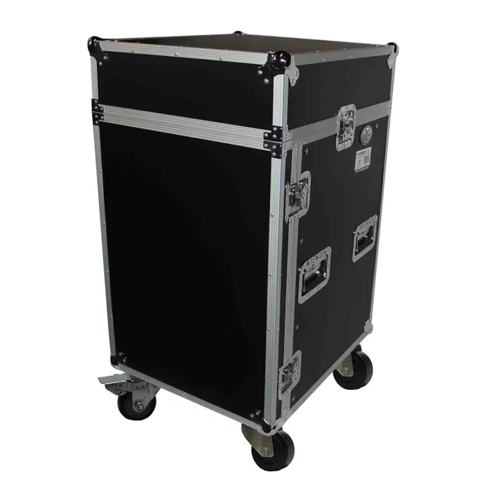 ProX T-16MR LT 16U Rack x 10U Top Mixer DJ Combo Flight Case with Laptop Shelf