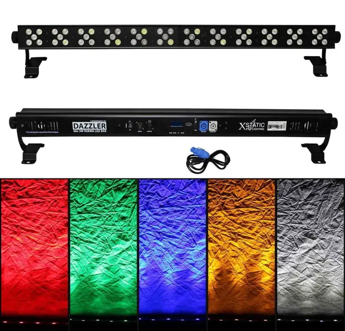 ProX X-BAR60RGBWA-B IRC Ultrabright Dazzler Bar with 60 3W RGBWA LED in Black Housing