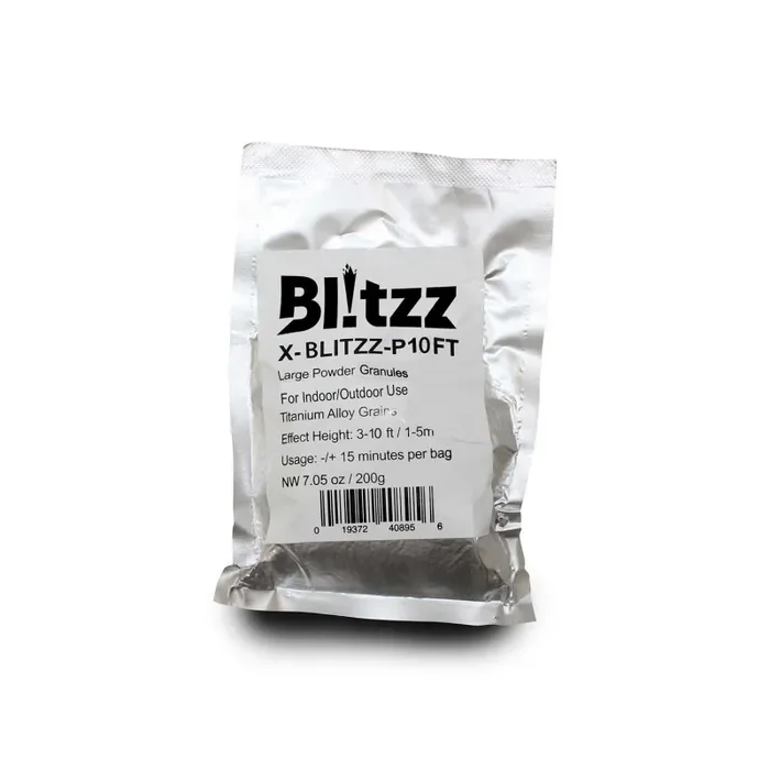 ProX X-BLITZZ-P10FT DJ Package Blitzz Large Powder Cold Spark Effect Granules – 4 {ack