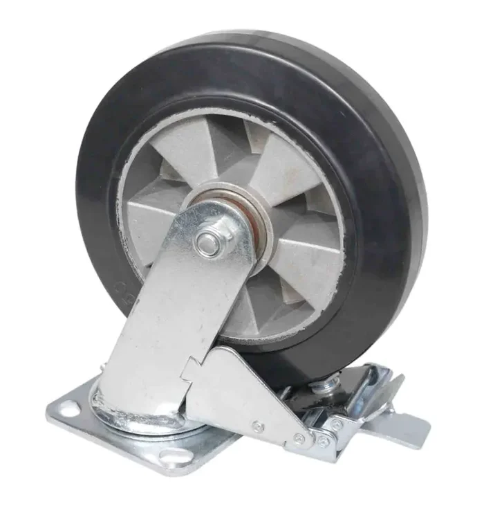 Prox X-CASTER-8-GR 8-inch Replacement Locking Caster – 4.5 x 4 inch Plate