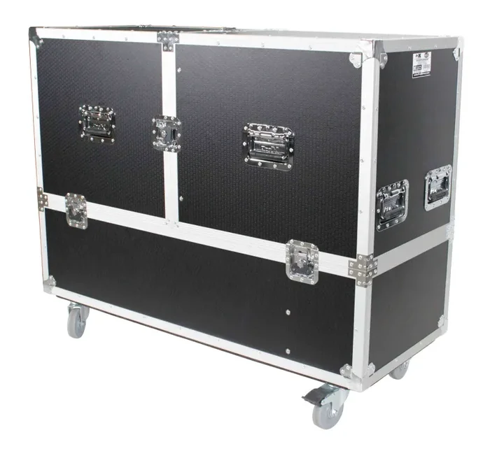 ProX X-EVO1250X2W, ATA Flight Case for 2x RCF EVOX12 or EV Evolve 50 Compact Arrays Fits Two Speakers and Subwoofers