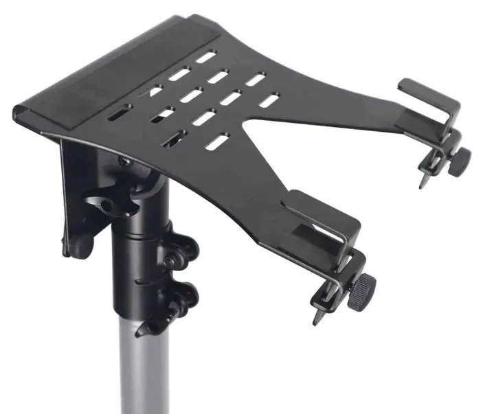 ProX X-LTF01BK Laptop Shelf Fits on Speaker Stand & Monitor VESA Arm Mount – Black