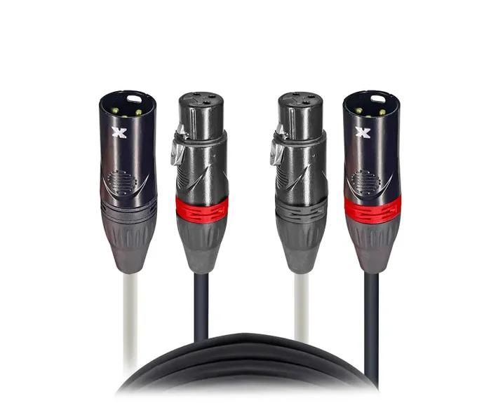 ProX XC-DXLR100, Dual XLR-M to Dual XLR-F High Performance Audio Cable – 100 Ft Discount