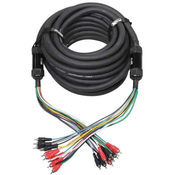 ProX XC-MEDOOZA75, 10 RCA Channel + 3 Power Cable for Marine and Car Audio – 75 Feet