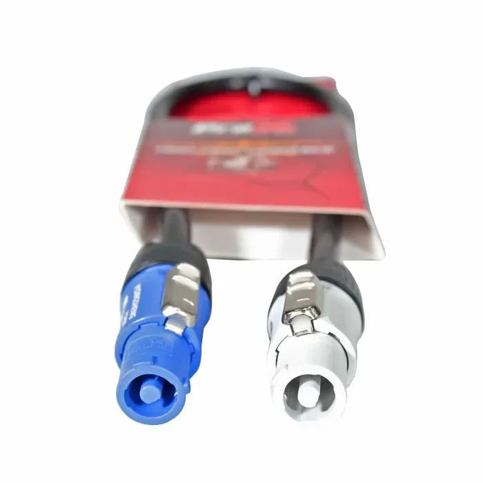 ProX XC-PWC12-02 High Performance 12AWG Blue to Gray Link Cable for PowerCon Compatible Devices – 2 Feet