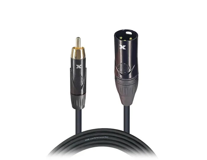 Prox XC-RXM25 Unbalanced RCA to XLR3-M High Performance Audio Cable – 25 Feet