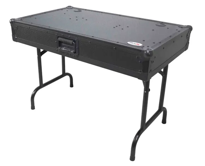 ProX XS-GIGTABLE26 (3FT) Gig-Table™ Universal Fold Out DJ Booth 26″ Floor Height – Black Finish