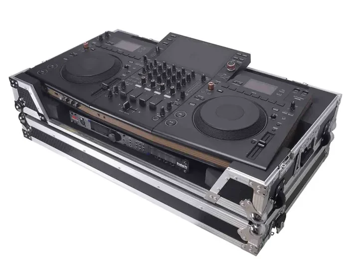 ProX XS-OPUSQUADW ATA Flight Style Road Case for Pioneer Opus Quad DJ Controller with 1U Rack Space and Wheels
