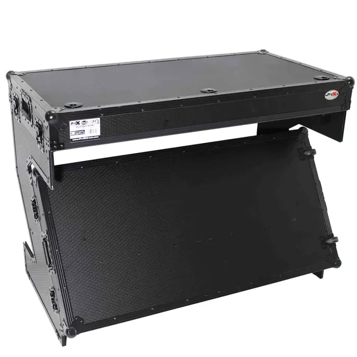 ProX XS-ZTABLEBLMK2, Z-Style Flight Case DJ Table Workstation with Handles and Wheels – Black Finish on Sale