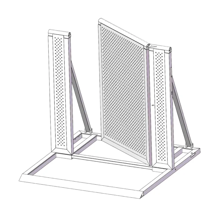 ProX XT-CSB4FT-DOOR 4FT Heavy-Duty Aluminum Ventilated Crowd Barrier Door and Base Hot on Sale