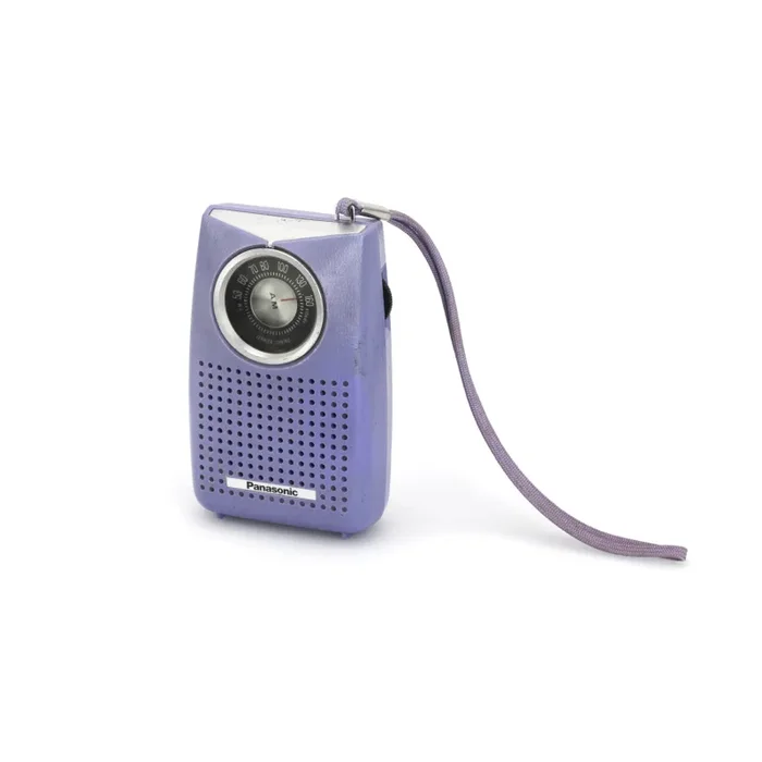 Purple Panasonic AM Pocket Radio