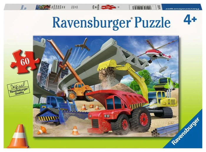 Puzzle – Construction Trucks (60pc)