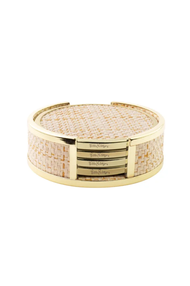 RAFFIA COASTER SET