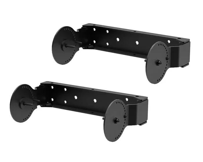 RCF H-BR 004, Pair of Brackets for Horizontal Wall Mounting of 5-Inch Compact M 05 Speaker Cabinets – Black
