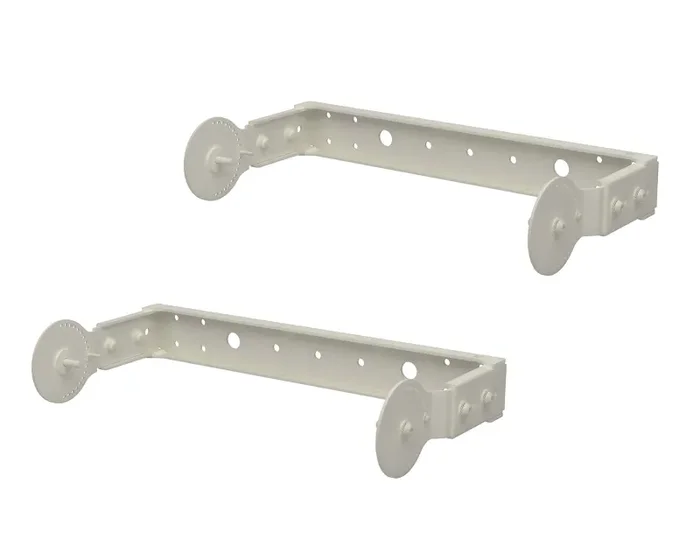 RCF H-BR 007 W, Pair of Brackets for Horizontal Wall Mounting of 10-Inch Compact M 10 and NX 910 Cabinets – White