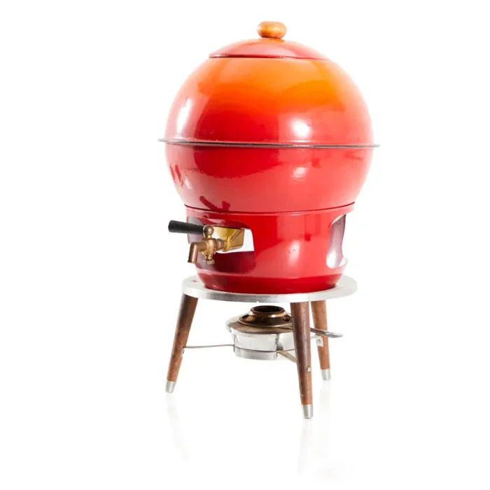 Red – Orange Metal Samovar / Tea Serving Container Online Hot Sale