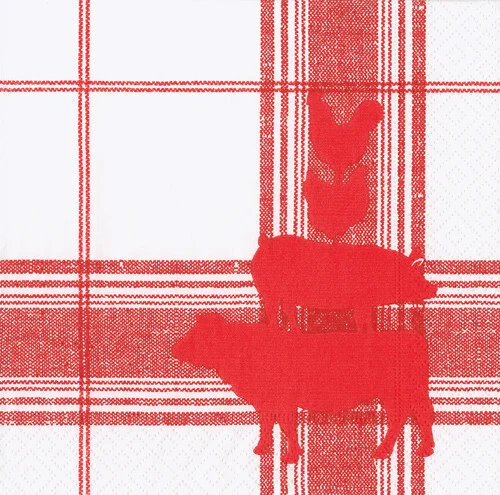 Red Barn Luncheon Napkin