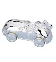 Reed & Barton Race Car Coin Bank