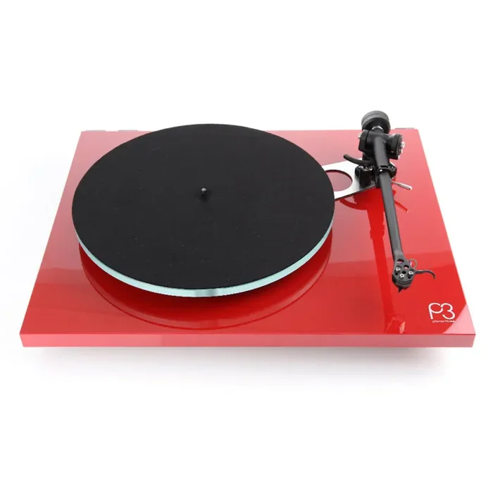 Rega: Planar 3 Turntable w/ Elys 2 – Gloss Red