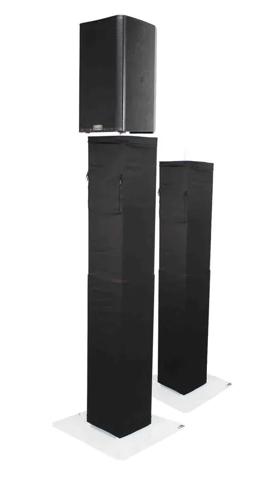 REPLACEMENT SCRIM ProX XT-FLEX TOTEM SCBL Replacement Lycra Fabric Scrim for ProX Flex Tower TV with Storage Bag – Black