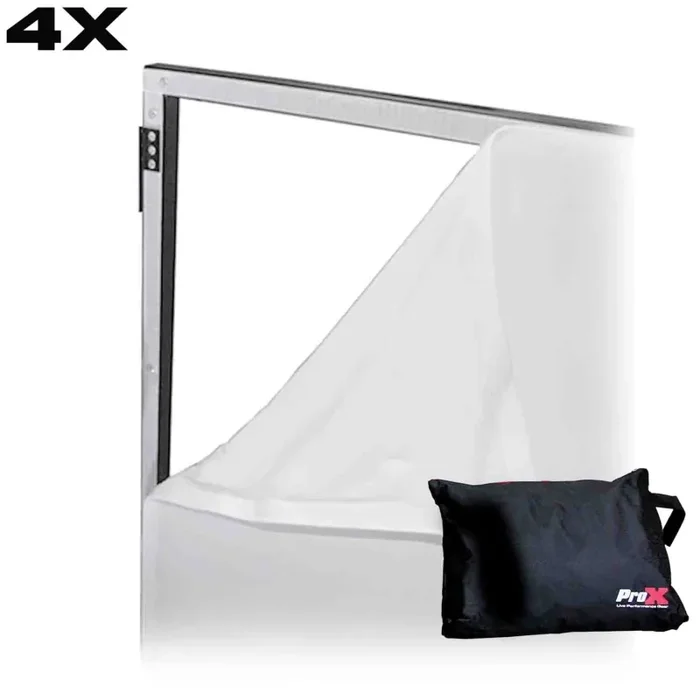 REPLACEMENT SCRIMS ProX XF-S3048WX4 BAG Replacement Four Panel x4 Scrim Kit for ProX Facades White Fabric