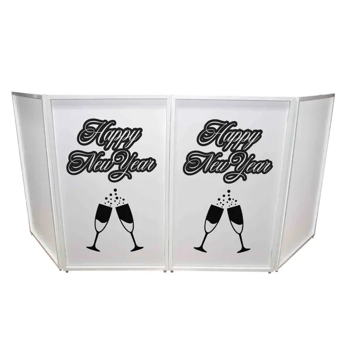 REPLACEMENT SCRIMS ProX XF-SNYTOAST Set of Two New Year Toast Design Enhancement Scrim – Black Script on White