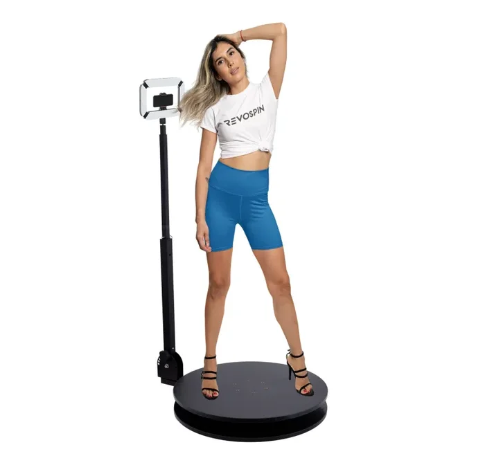 RevoSpin RM-4 ROUND 360 (27) Photo Booth Deluxe Package (Manual Spin, Travel Case Included) Online now