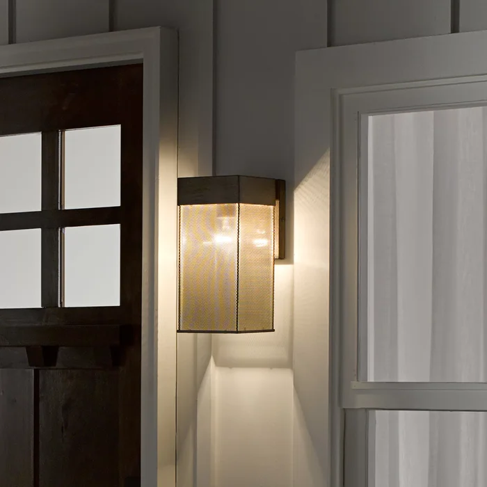 River of Goods Dixsie Brown Brushed Metal Wall-Mounted Outdoor Light – 6.25″ x 7.75″ x 13.25″