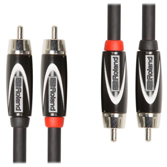 Roland: Black Series Cable – Dual RCA to RCA / 5 ft. (RCC-5-2R2R)