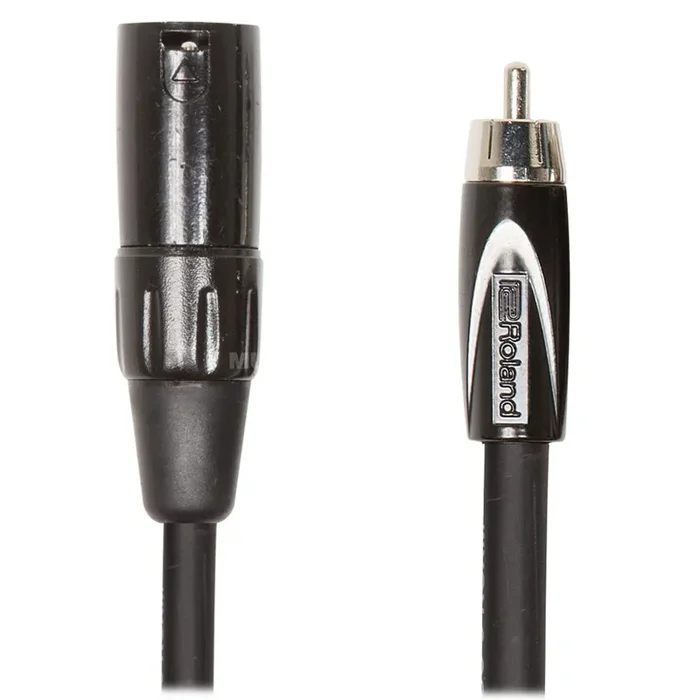 Roland: Black Series Cable – XLR male to RCA / 10 ft. (RCC-10-RCXM) Online now