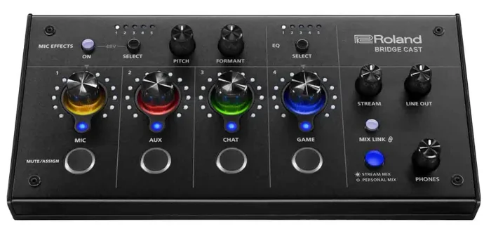 Roland BRIDGE CAST Dual Bus Audio Gaming Mixer Supply