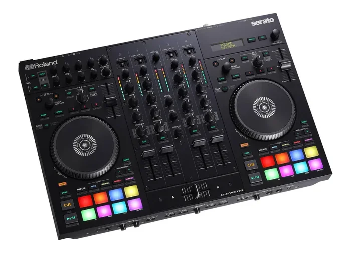 Roland DJ-707M, Four-Channel, Four-Deck Serato DJ Controller With Dual USB Ports Hot on Sale