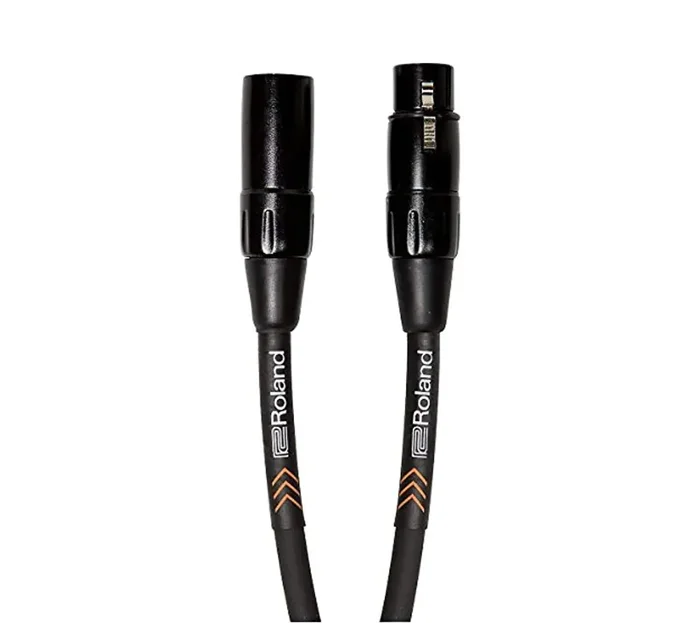 Roland RMCB3, Black Series Microphone Cable with Heavy-Duty XLR Connectors – 3 Ft