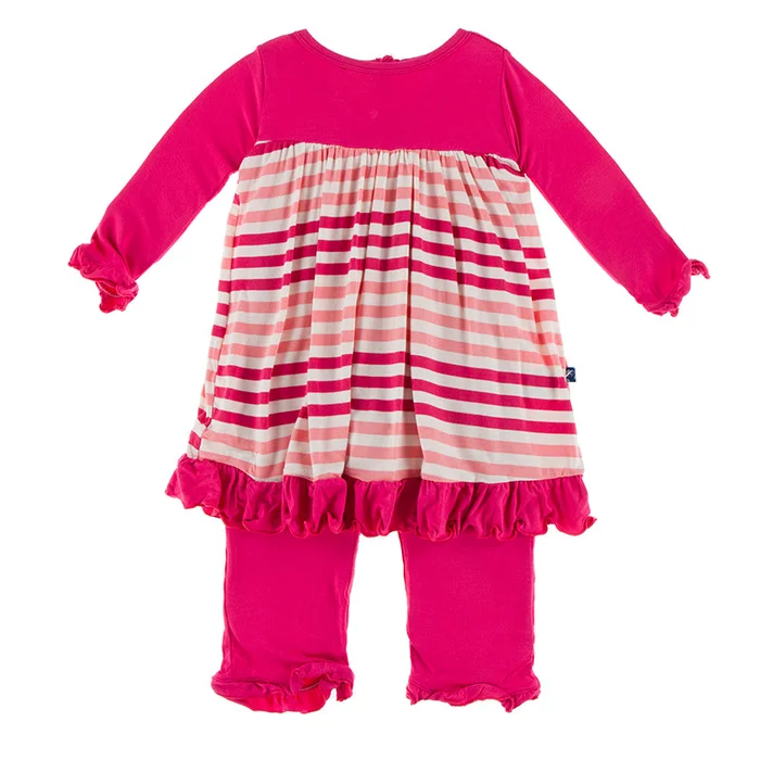 Romper Dress (Long Sleeve) – Forest Fruit Stripe