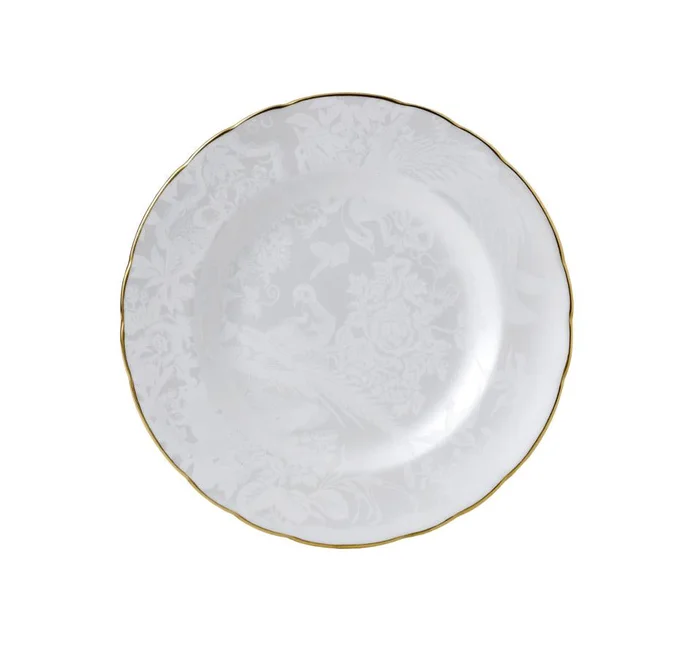 Royal Crown Derby Pearl Aves Salad Plate