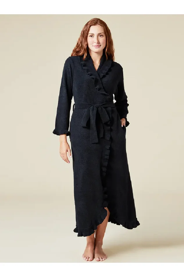 Ruffle Chenille Robe 51″