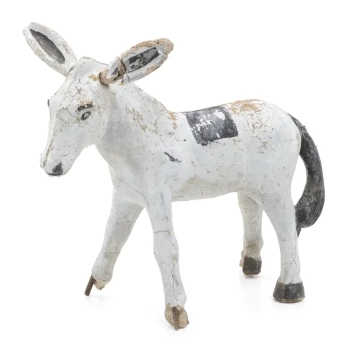 Rustic Cement Donkey Sculpture