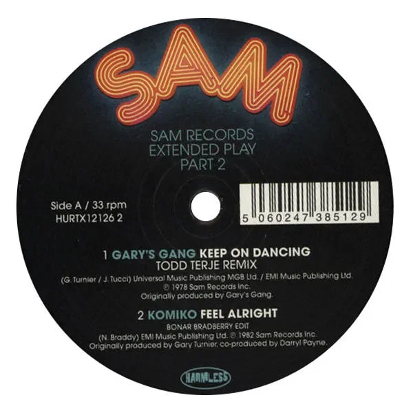 Sam Records: Extended Play Pt. 2 (Todd Terje, Jacques Renault) 12″