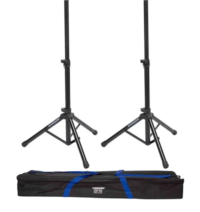 Samson SP50P Speaker Stand Set – Black