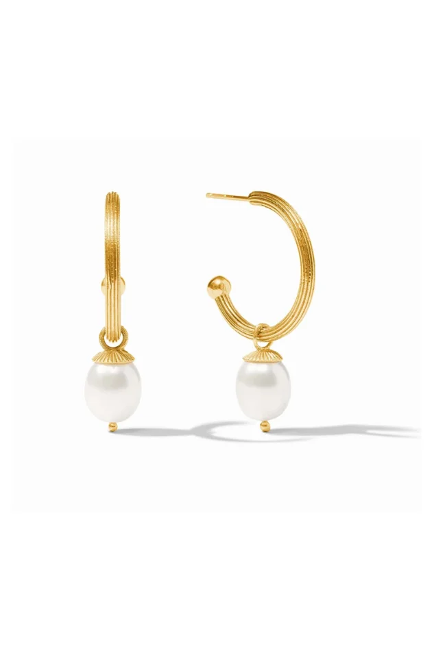 Sanibel Pearl Hoop & Charm Earring